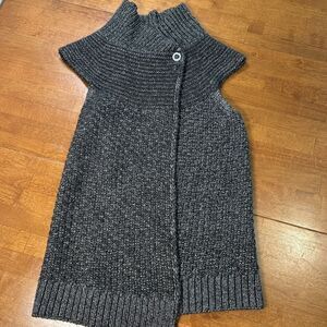 A/X Armani Exchange Women's | Gray Swing Sweater Vest Wrap Size Large